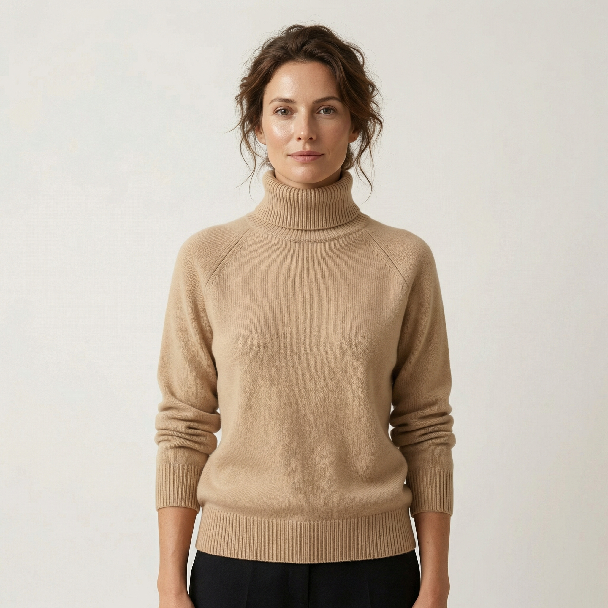Pull Col Roulé en Cachemire pour Femme – Luxueux, Doux et Confortable