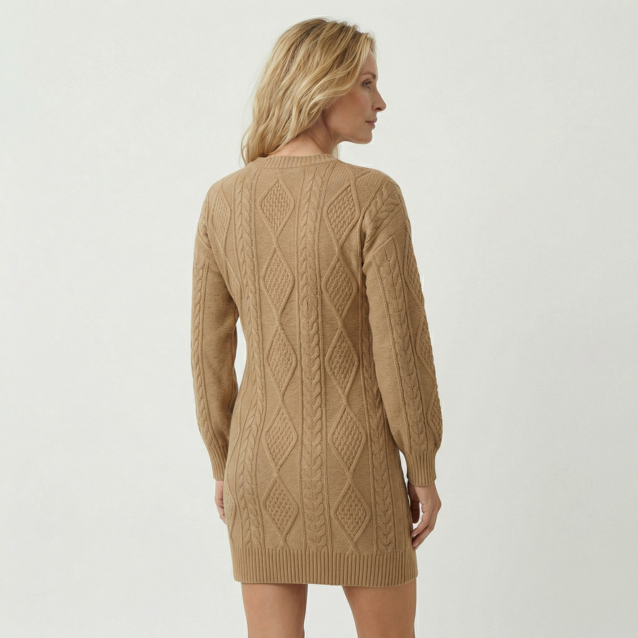 Robe en Maille Femme – Coupe Élégante et Confort Doux