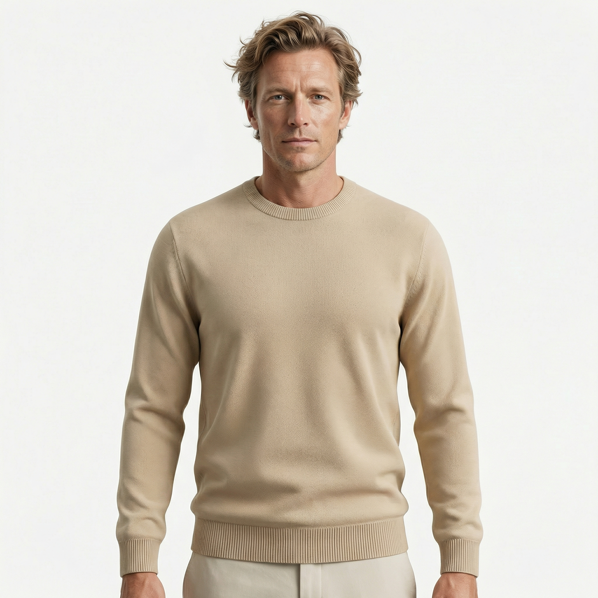 Pull en Maille Cachemire pour Homme – Pullover d’Hiver Luxueux